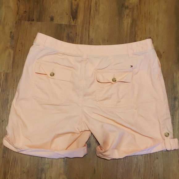 Tommy hilfiger peach pink light roll cuffed shorts - Picture 2 of 5